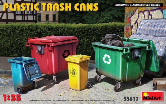 Miniart - PLASTIC TRASH CANS KIT 1:35 - Cod. MIN35617