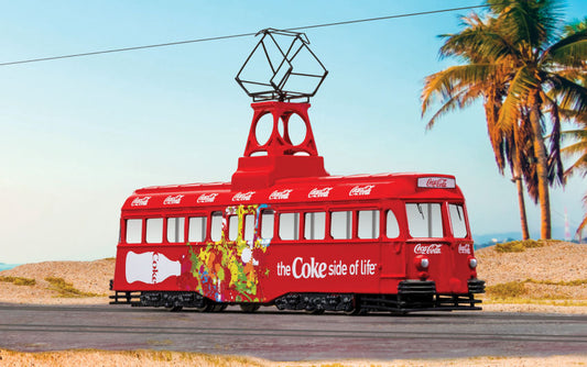 Corgi - COCA COLA SINGLE DECKER TRAM 1:76 - Cod. CC44013