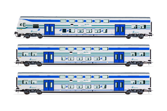Lima - FS TRENITALIA 1 LOCOMOTIVA + 2 CARROZZE INTERMEDIE 1:87 - Cod. HL5050
