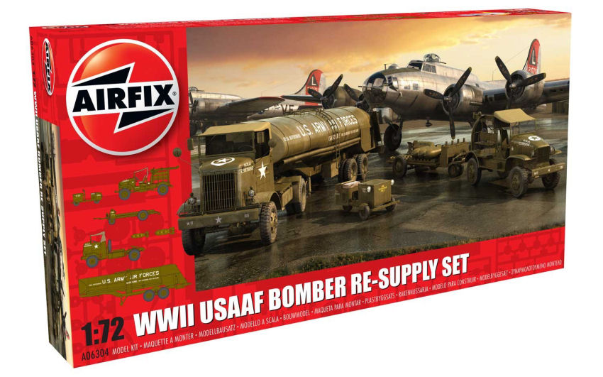 Airfix - WWII USAAF BOMBER RE-SUPPLY SET KIT 1:72 - Cod. A06304