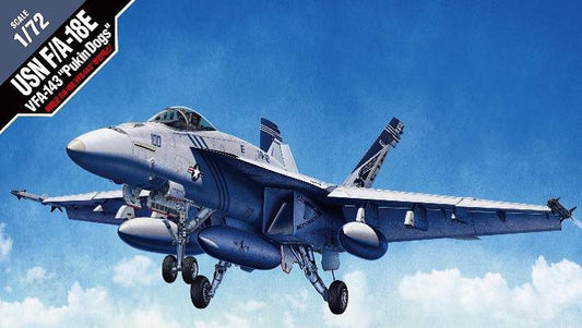 Academy - USN F7A-18E VFA-143 PUKIN DOGS KIT 1:72 - Cod. ACD12547