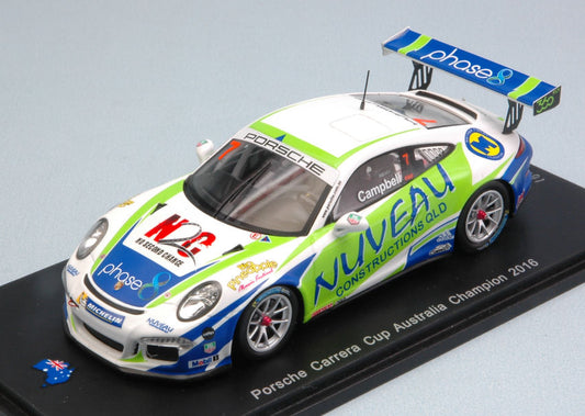 Spark Model - PORSCHE CARRERA CUP AUSTRALIA CHAMPION 2016 MATT CAMPBELL 1:43 - Cod. AS022