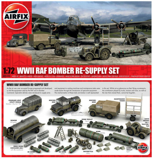 Airfix - WWII RAF BOMBER RE-SUPPLY SET KIT 1:72 - Cod. A05330