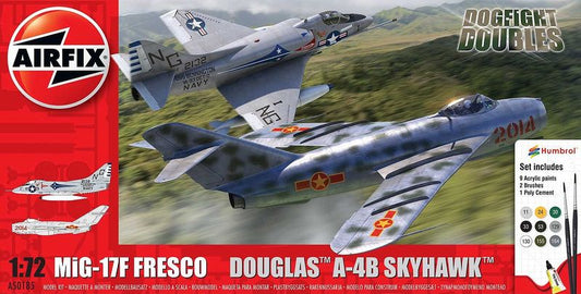 Airfix - MIG 17F FRESCO DOUGLAS A-4B SKYHAWK DOGFIGHT DOUBLE KIT 1:72 - Cod. A50185
