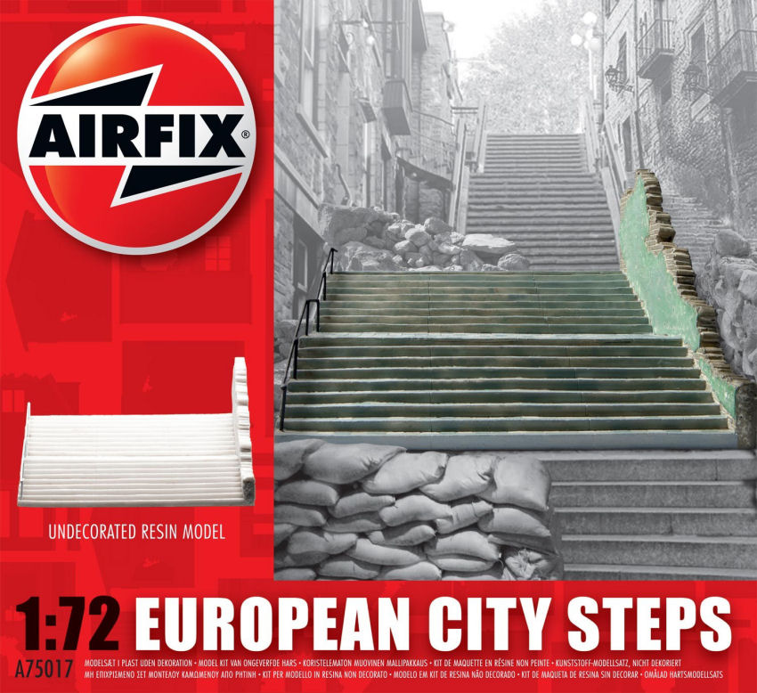 Airfix - EUROPEAN CITY STEPS KIT 1:72 - Cod. A75017
