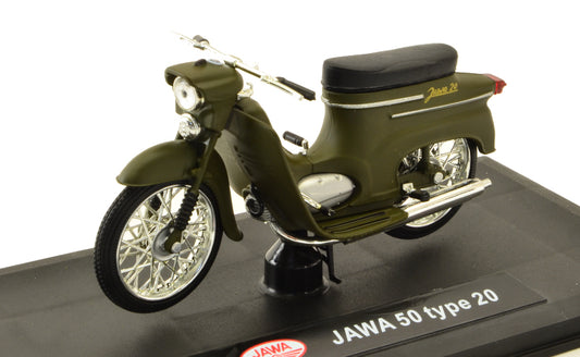 Abrex - MOTO JAWA PIONYR TYP 20 1967 ZELENA VOJENSKA 1:18 - Cod. ABM010G
