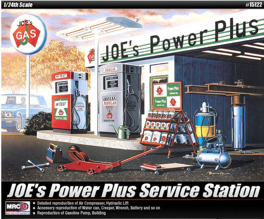 Academy - JOE'S POWER PLUS GAS SERVICE STATION KIT 1:24 - Cod. ACD15122