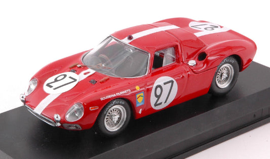 Best Model - FERRARI 250 LM N.27 6th LM 1965 A.BOLLER-D.SPOERRY 1:43 - Cod. BT9025-2