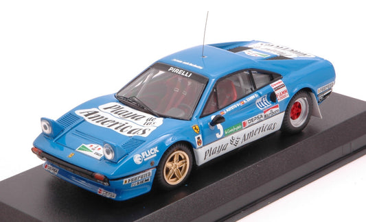 Best Model - FERRARI 308 GTB N.3 7th RALLYE CORTE INGLES 1985 A.ZANINI-J.AUTET 1:43 - Cod. BT9428-2