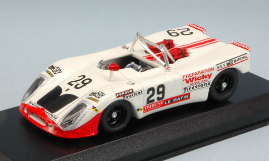 Best Model - PORSCHE 908/2 FLUNDER N.29 17th LM 1971 WICKY-OLIVAR 1:43 - Cod. BT9581