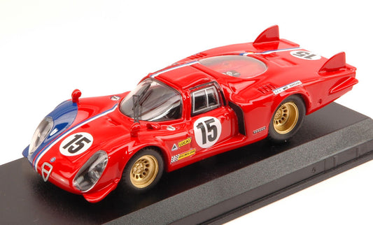 Best Model - ALFA ROMEO 33.2 LM N.15 LM TEST 1969 PILETTE-SLOTEMAKER 1:43 - Cod. BT9612