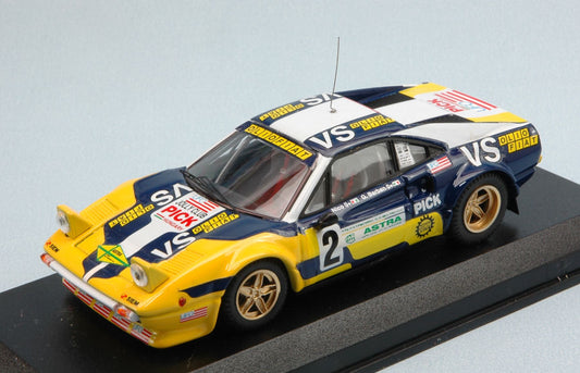 Best Model - FERRARI 308 GTB N.2 RALLY VALLI PIACENTINE 1980 NICO/BARBAN 1:43 - Cod. BT9615