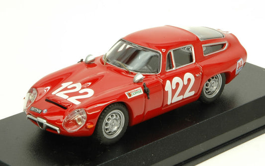 Best Model - ALFA ROMEO TZ1 N.122 28th TARGA FLORIO 1966 LO PICCOLO-SUTERA 1:43 - Cod. BT9649
