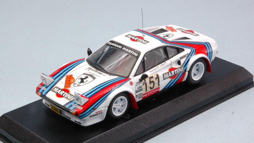Best Model - FERRARI 308 GTB GR.4 N.151 TOUR DE CORSE HIST. 2011 AGHINA-RUPPERT 1:43 - Cod. BT9707