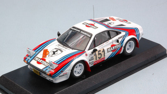 Best Model - FERRARI 308 GTB GR.4 N.151 TOUR DE CORSE HIST. 2011 AGHINA-RUPPERT 1:43 - Cod. BT9707
