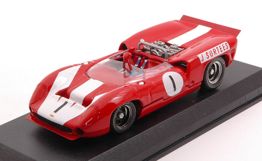 Best Model - LOLA T70 MK.2 SPYDER N.1 WINNER BRANDS HATCH 1966 JOHN SURTEES 1:43 - Cod. BT9787