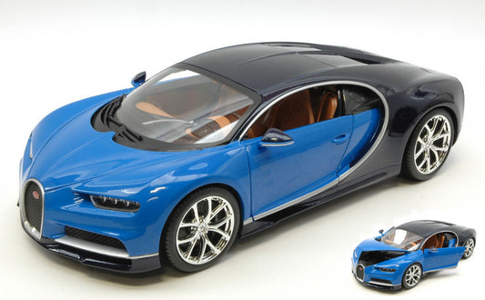 Burago - BUGATTI CHIRON 2016 BLUE/BLACK 1:18 - Cod. BU11040BL