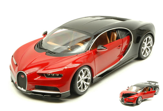Burago - BUGATTI CHIRON 2016 RED/BLACK 1:18 - Cod. BU11040R
