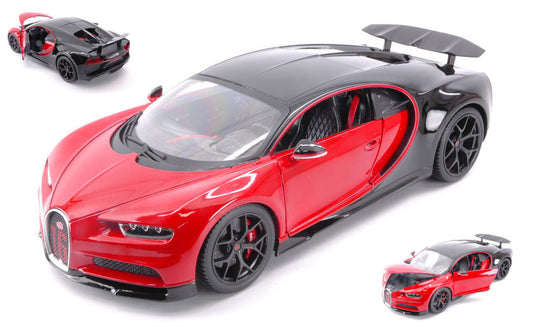Burago - BUGATTI CHIRON SPORT RED/BLACK 1:18 - Cod. BU11044R