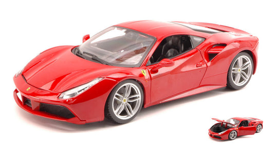 Burago - FERRARI 488 GTB 2015 RED 1:18 - Cod. BU16008R