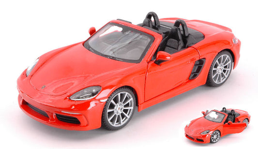 Burago - PORSCHE 718 BOXSTER CABRIOLET ORANGE 1:24 - Cod. BU21087O