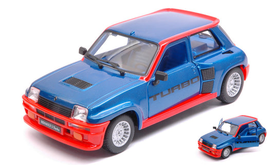 Burago - RENAULT 5 RURBO 1982 BLUE/RED 1:24 - Cod. BU21088A