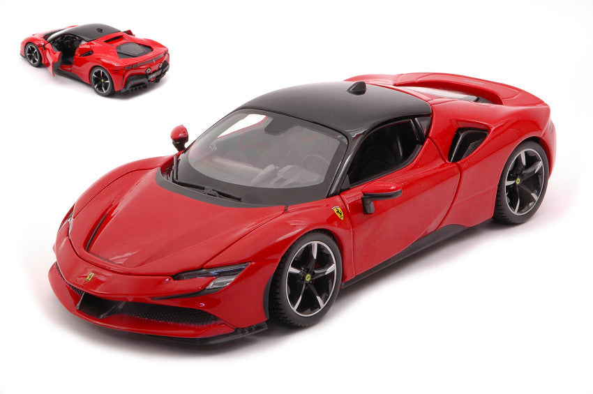 Burago - FERRARI SF90 HYBRID STRADALE 2019 RED 1:24 - Cod. BU26028R