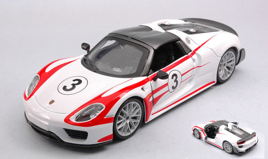 Burago - PORSCHE 918 WEISSACH PACKAGE N.3 2013 0-100 2,6 sec 1:24 - Cod. BU28009W