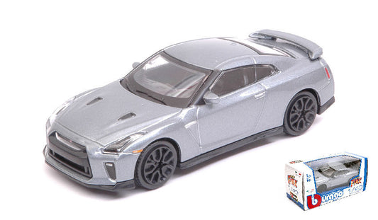 Burago - NISSAN GT-R 2017 SILVERGUN 1:43 - Cod. BU30135S