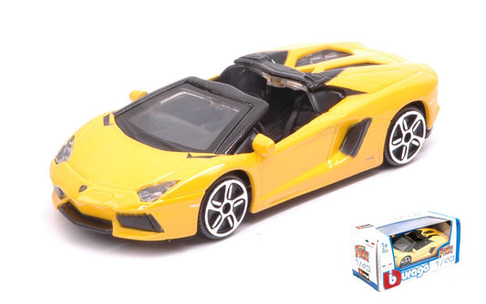 Burago - LAMBORGHINI AVENTADOR LP700-4 2013 ROADSTER YELLOW 1:43 - Cod. BU30249Y