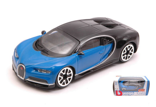 Burago - BUGATTI CHIRON 2016 BLUE/BLACK 1:43 - Cod. BU30348
