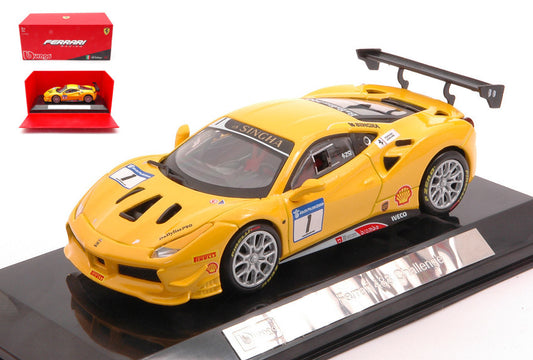Burago - FERRARI 488 CHALLENGE N.1 2016 YELLOW 1:43 - Cod. BU36306