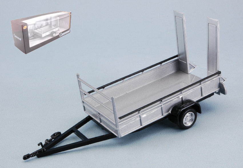 Cararama - TRAILER TWO WHEELS SILVER 1:43 - Cod. CA4-92310