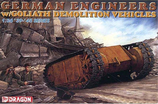 Dragon - GERMAN ENGINEERS W/GOLIATH DEMOLITION VEHICLES KIT 1:35 - Cod. D6103