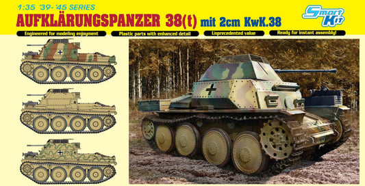 Dragon - AUFKLARUNGSPANZER 38 (t) W/2 cm KWK38 KIT 1:35 - Cod. D6890