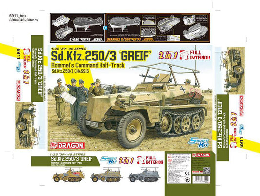 Dragon - SD.KFZ.250/3 GREIF 2 IN 1 KIT 1:35 - Cod. D6911