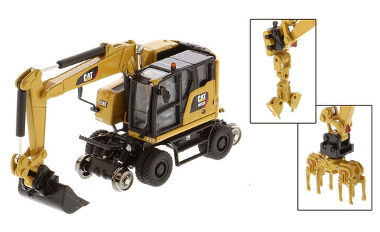 Diecast Master - CAT M323F RAILROAD WHEELED 1:87 - Cod. DM85656