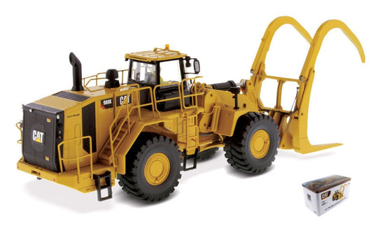 Diecast Master - CAT 988K WHEEL LOADER FOREST W/LOG GRAPPLE 1:50 - Cod. DM85917