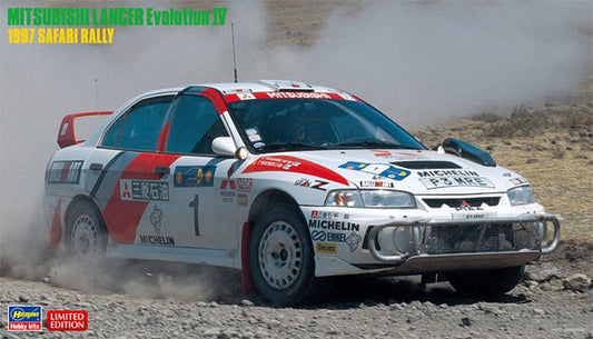 Hasegawa - MITSUBISHI LANCER EVOLUTION IV SAFARI RALLY 1997 KIT 1:24 - Cod. HA20395