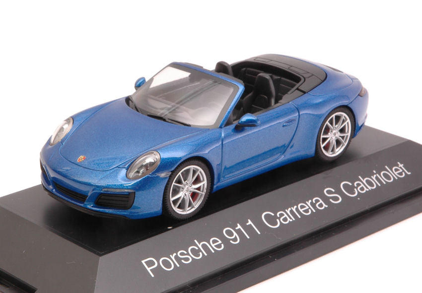 Herpa - PORSCHE 911 CARRERA S CABRIOLET 2016 METALLIC BLUE 1:43 - Cod. HP7099