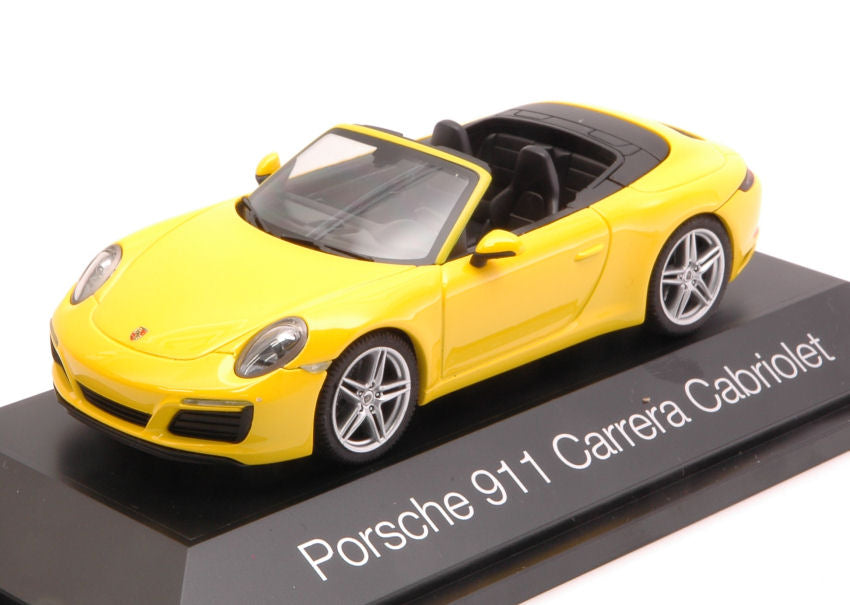 Herpa - PORSCHE 911 CARRERA CABRIOLET 2016 YELLOW 1:43 - Cod. HP7102