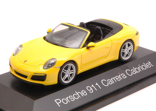 Herpa - PORSCHE 911 CARRERA CABRIOLET 2016 YELLOW 1:43 - Cod. HP7102