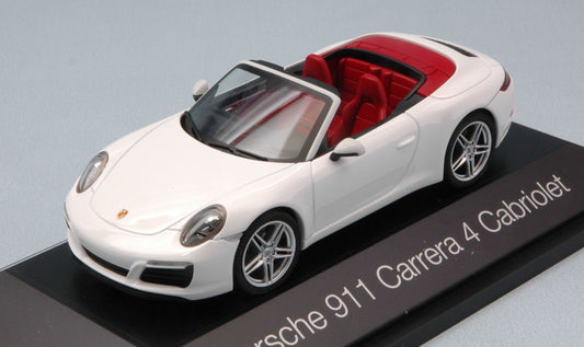 Herpa - PORSCHE 911 CARRERA 4 CABRIOLET WHITE 1:43 - Cod. HP7111