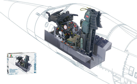 Italeri - F-104 G COCKPIT KIT 1:12 - Cod. IT2991