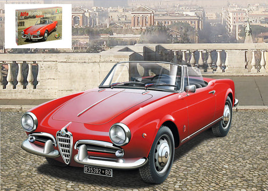 Italeri - ALFA ROMEO GIULIETTA SPIDER 1600 KIT 1:24 - Cod. IT3653