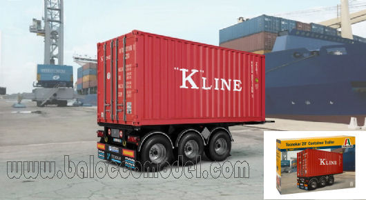 Italeri - TECNOCAR 20 CONTAINER TRAILER KIT 1:24 - Cod. IT3887
