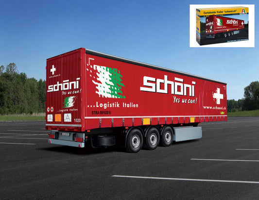 Italeri - CURTAINSIDE TRAILER SCHOENI CH KIT 1:24 - Cod. IT3918