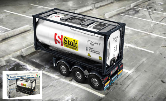 Italeri - TECNOKAR 20 TANK TRAILER KIT 1:24 - Cod. IT3929