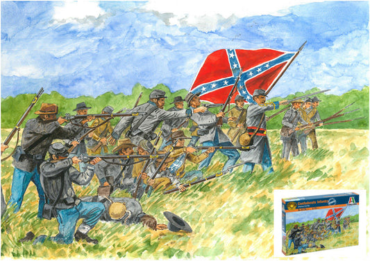 Italeri - CONFEDERATE INFANTRY KIT 1:72 - Cod. IT6178