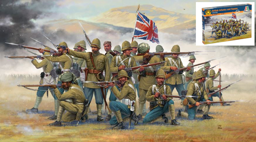 Italeri - BRITISH INFANTRY/SEPOYS (COLON.WARS) KIT 1:72 - Cod. IT6187